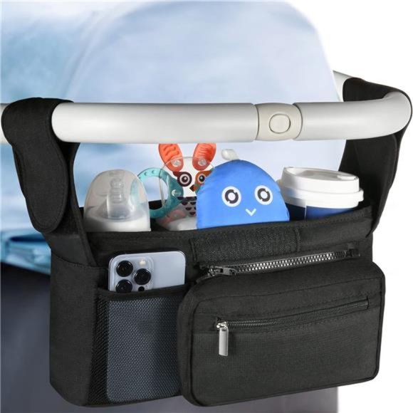 Universal Stroller Organizer with 2 Insulated Cup Holders, Stroller Accessories - Picture 1 of 6